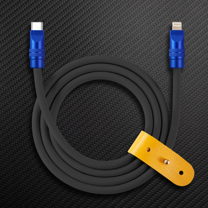 "TechnoGloss" 240W Reflective Shine Charge Cable (C+Lightning) - Image 53