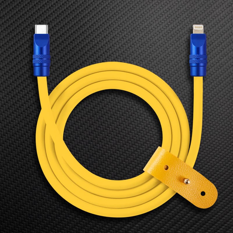 "TechnoGloss" 240W Reflective Shine Charge Cable (C+Lightning) - Image 57