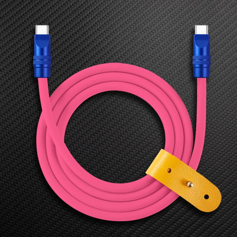"TechnoGloss" 240W Reflective Shine Charge Cable (C+Lightning) - Image 8