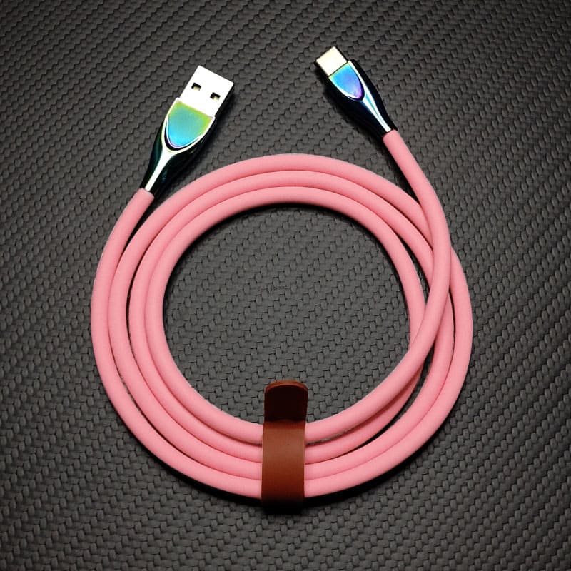 "Thin Chubby" 240W Liquid Silicone Charging Cable With Quenched Colored Connector - Image 12
