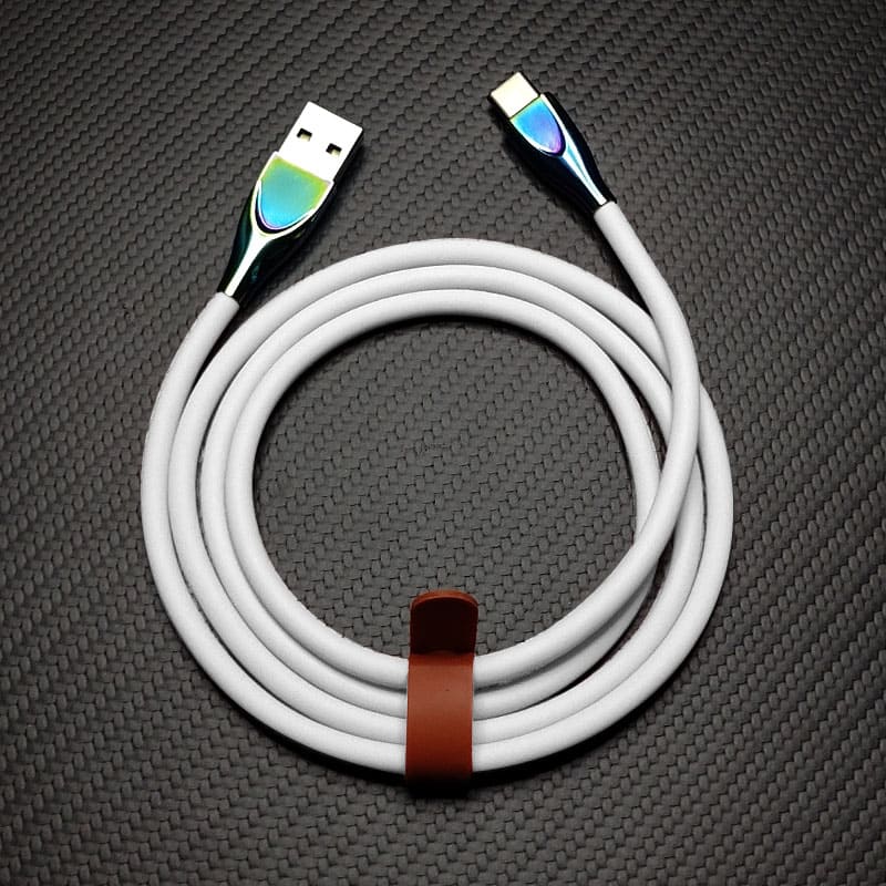 "Thin Chubby" 240W Liquid Silicone Charging Cable With Quenched Colored Connector - Image 20