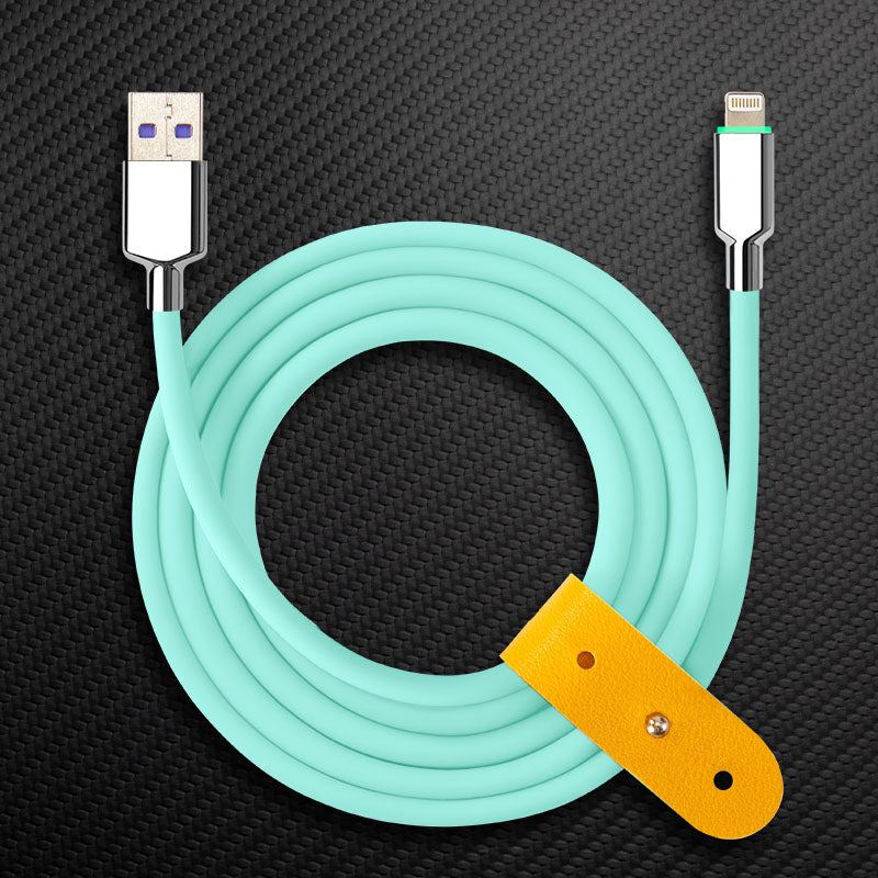 "Thin Chubby" 100W Smart Light Charging Cable With Mirrored & Frosted Connector - Image 17