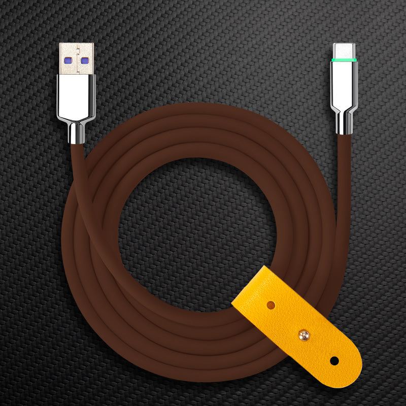 "Thin Chubby" 100W Smart Light Charging Cable With Mirrored & Frosted Connector - Image 22