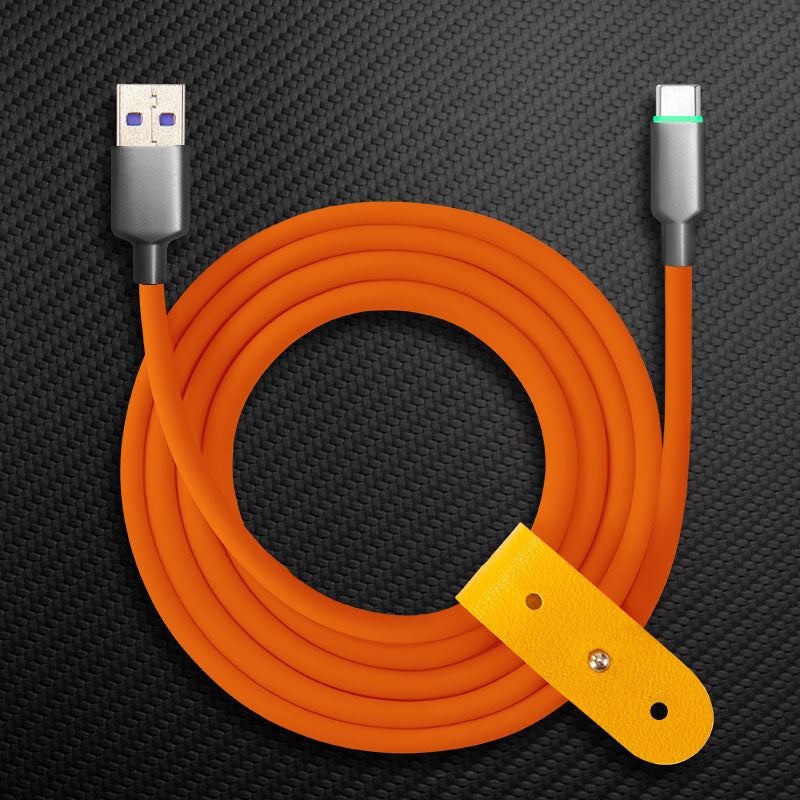 "Thin Chubby" 100W Smart Light Charging Cable With Mirrored & Frosted Connector - Image 26