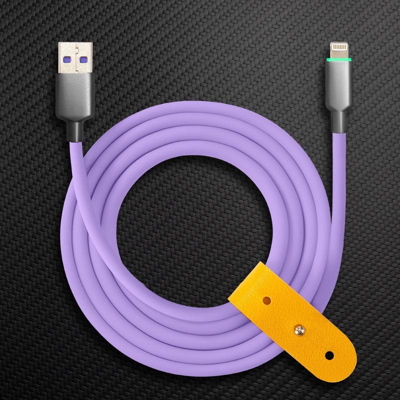 "Thin Chubby" 100W Smart Light Charging Cable With Mirrored & Frosted Connector - Image 32