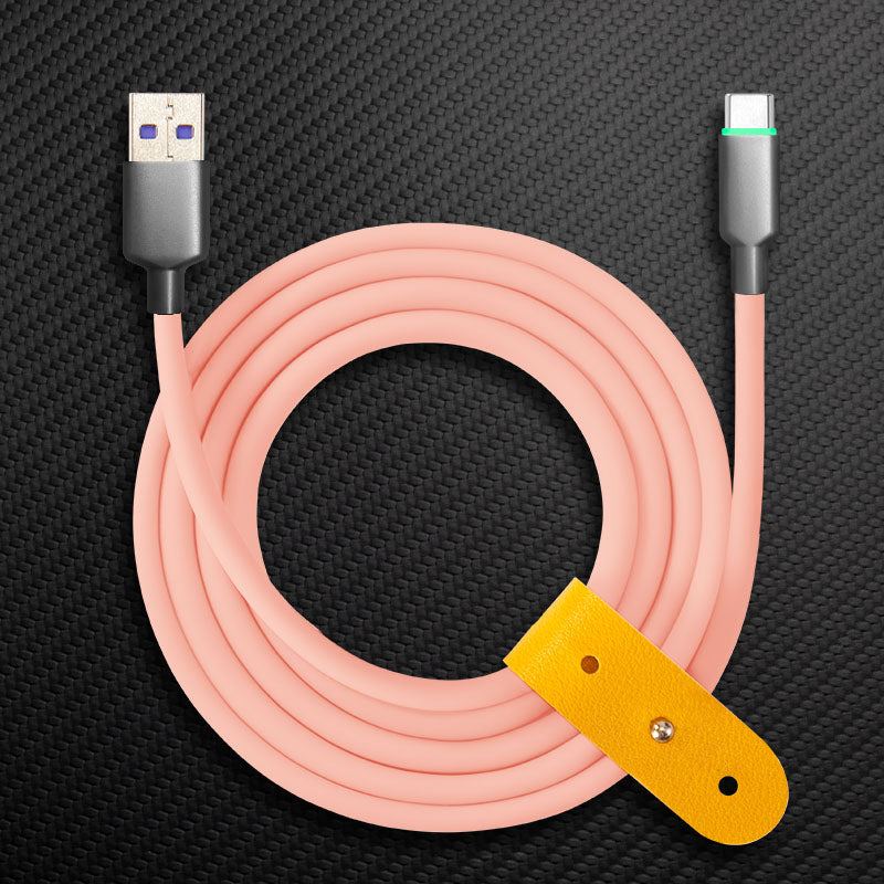 "Thin Chubby" 100W Smart Light Charging Cable With Mirrored & Frosted Connector - Image 34