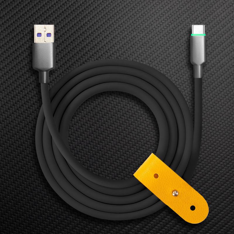 "Thin Chubby" 100W Smart Light Charging Cable With Mirrored & Frosted Connector - Image 6