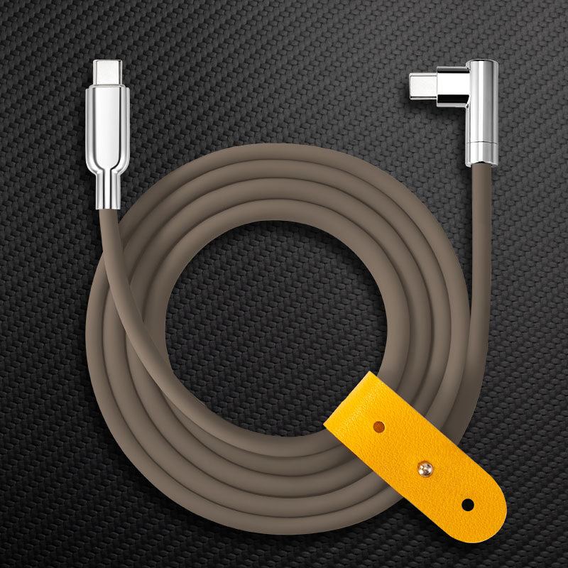 "Thin Chubby" 240W Charging Cable - 90° Elbow Design & Mirrored Connector - Image 16