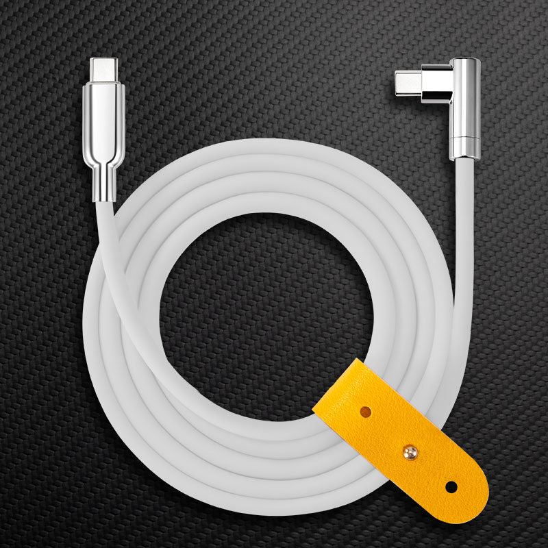 "Thin Chubby" 240W Charging Cable - 90° Elbow Design & Mirrored Connector - Image 17