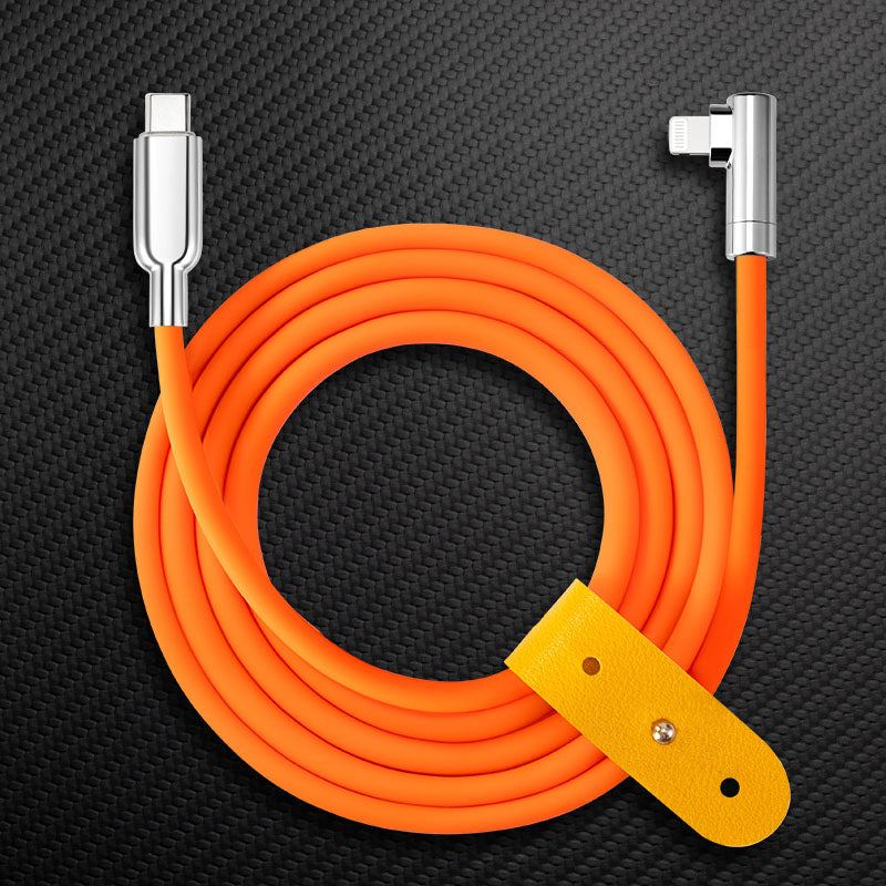 "Thin Chubby" 240W Charging Cable - 90° Elbow Design & Mirrored Connector - Image 18