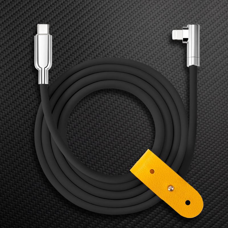 "Thin Chubby" 240W Charging Cable - 90° Elbow Design & Mirrored Connector - Image 19