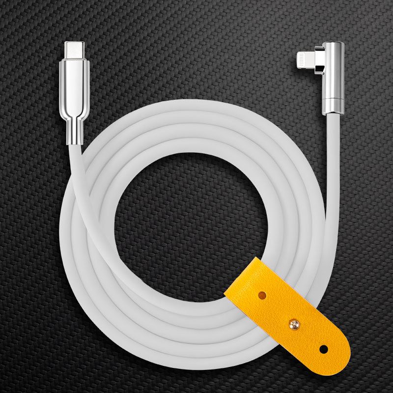 "Thin Chubby" 240W Charging Cable - 90° Elbow Design & Mirrored Connector - Image 28