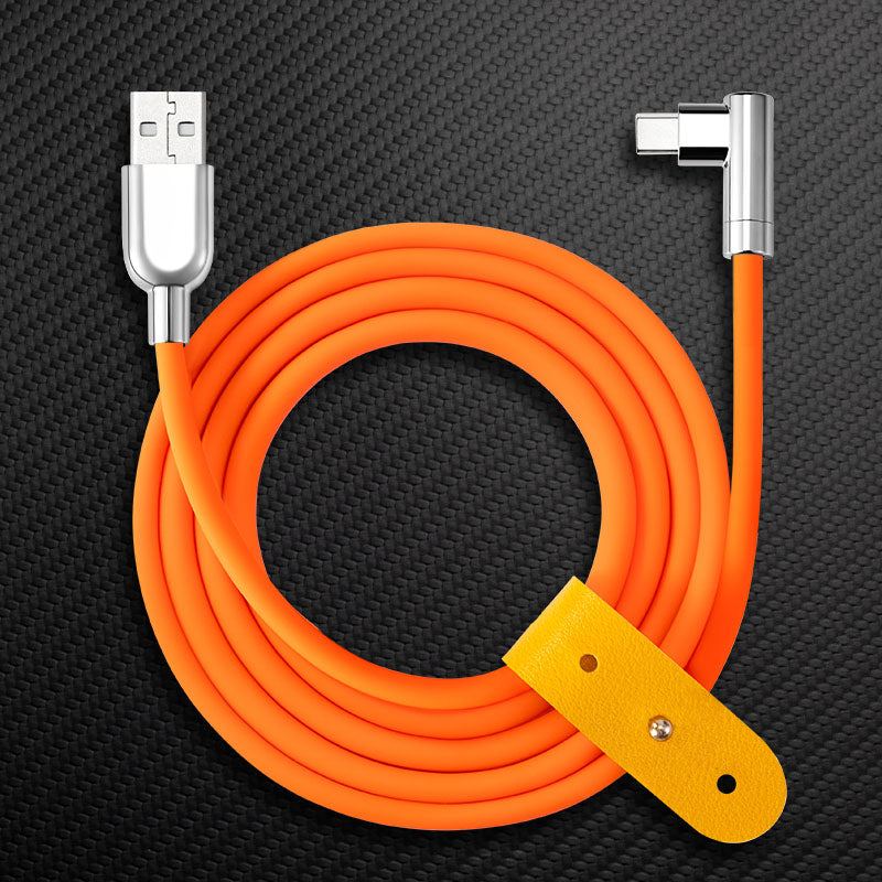 "Thin Chubby" 240W Charging Cable - 90° Elbow Design & Mirrored Connector - Image 29