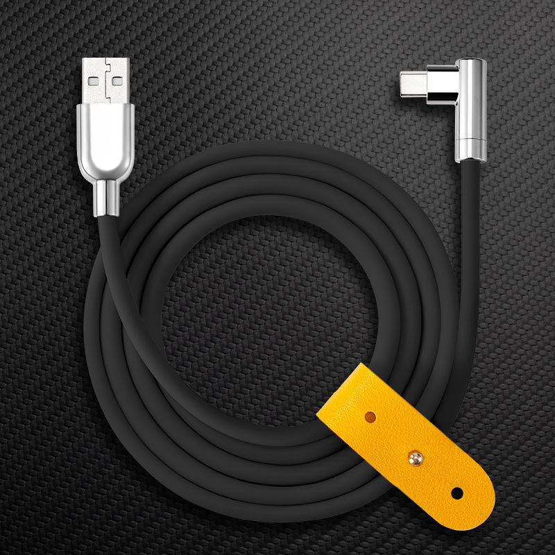 "Thin Chubby" 240W Charging Cable - 90° Elbow Design & Mirrored Connector - Image 30