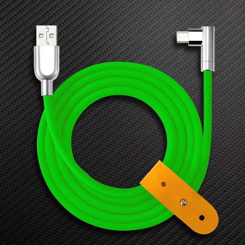 "Thin Chubby" 240W Charging Cable - 90° Elbow Design & Mirrored Connector - Image 31