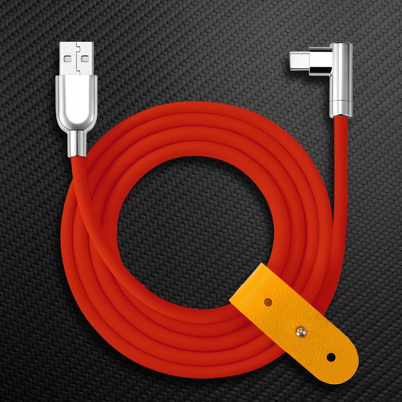 "Thin Chubby" 240W Charging Cable - 90° Elbow Design & Mirrored Connector - Image 33