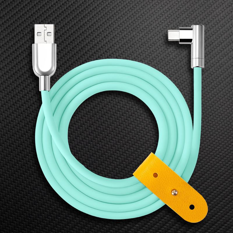 "Thin Chubby" 240W Charging Cable - 90° Elbow Design & Mirrored Connector - Image 34