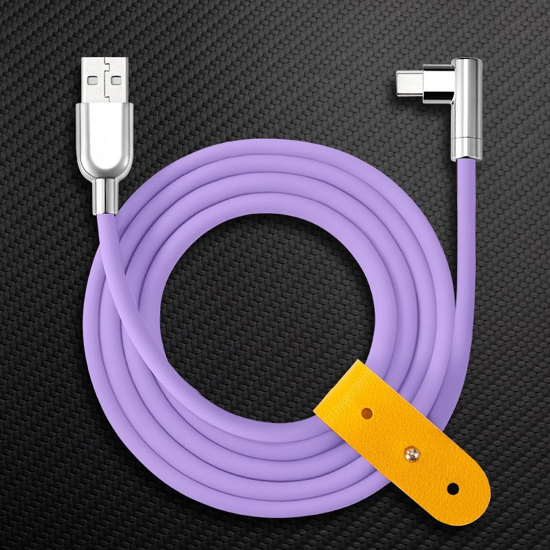 "Thin Chubby" 240W Charging Cable - 90° Elbow Design & Mirrored Connector - Image 35