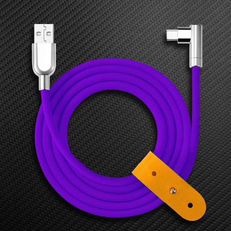 "Thin Chubby" 240W Charging Cable - 90° Elbow Design & Mirrored Connector - Image 36